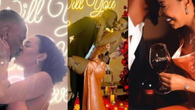 Excitement as BBNaija’s Saga and Nini engagement video leaks online [Photos and Video]