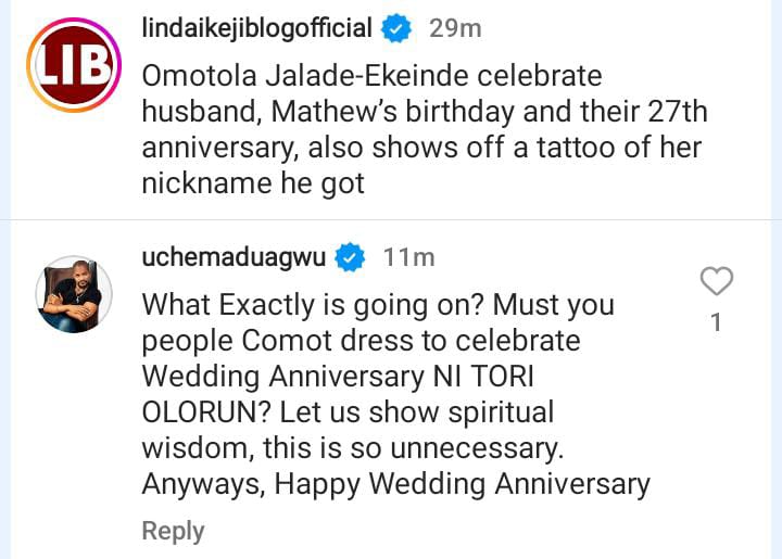 Uche Maduagwu Slams Omotola Jalade Ekeinde