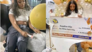 Liquorose Sheds Tears of Joy as Fans Gift Her Delivery Bike, 6million Naira and Others on Her Birthday