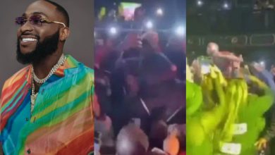 Bouncer struggles to save Davido from getting mobbed during recent concert in New York – [Video]