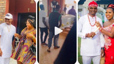 “Losing You Is The Worst Pain I’ve Ever Felt” – Actress Chioma Chijioke Anosike Mourn As Her Husband, Kingsley Anosike Is Finally Laid To Rest (Video)