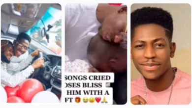 “When God Wants To Help You, He Sends A Man” Singer Moses Bliss Gifts His Singers & Barber for 9 Years , Three Cars (VIDEO/PHOTOS)
