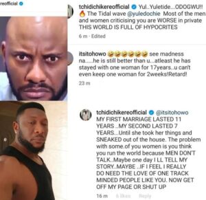 Tchidi Chikere congratulates Yul Edochie 