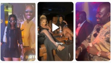 “You Want To Operate Cubana, If The Wife Catch You She Will Re$et Your Br@in”- Fans React As BBTitans Blue Aiva & Olivia Attend Obi Cubana’s Birthday (VIDEO)