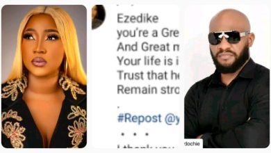 “You Are A Great Man, Great Men Faces Great Challenges…..”- Judy Austin Pens Down Heartwarming Note To Yul Edochie Following His Son’s Death, He Replies