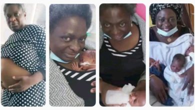 Nigerian Woman Who Waited For The Fruit Of The Womb For 21 Years, Gives Birth To Triplets At 54.