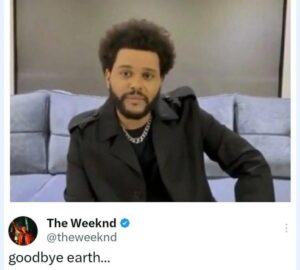 Fans Left In Fear As Canadian Singer, The Weeknd Shares Cryptic Post (Details)