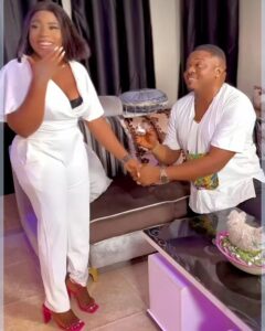 "There is madness in loving you, You made me believe I could love again" Actor Ken Erics & Mr Ibu's Daughter Get Engaged (VIDEO/PHOTOS) 