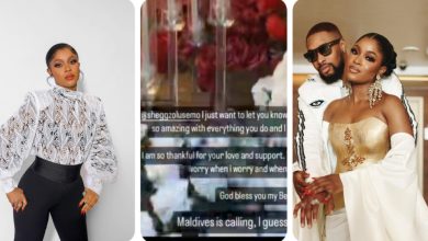 “I Am So Lucky To Have You In My Life…” – Bella Okagbue Writes To Sheggz  Following The Birthday Surprises She Got From Him