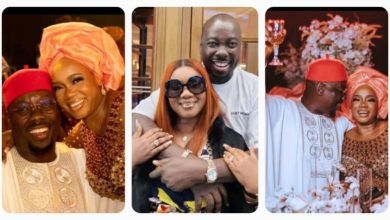 “My heart is at peace with you forever” – Obi Cubana tell wife as they mark 15th traditional wedding anniversary (PHOTOS)