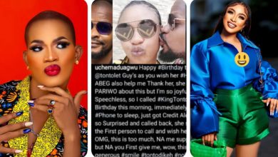 “I’m So Joyful And Still Speechless, This Woman Is So Generous” – Uche Maduagwu Writes As Tonto Dikeh Gifted Him 200k For Being First To Wish Her Happy Birthday (Detail)