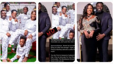 "Words Fail Me Babe, You've Been Our Peace, Teacher, Unifier........"- Actress Mercy Johnson Pens Heartwarming Note To Her Husband, Shares Loved Up Video