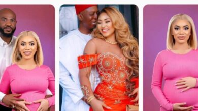 “Will Regina Daniels Now Be A Grandmother”- Fans React As Ned Nwoko’s Daughter, Julia Expects Baby With Husband (PHOTOS)