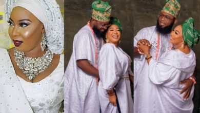 “Thank You For Your Love And Acceptance”- Nollywood Actress, Bimpe Akintunde Expresses Gratitude To Her Co Wives As She Marries Movie Producer, Yousuph (Photos)