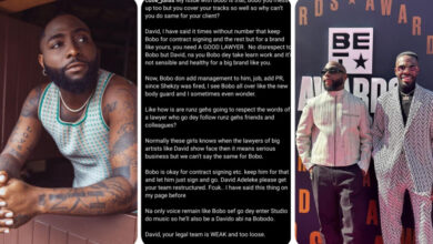 “You Need A Good Lawyer, All This Is Not Healthy For Your Brand” – Popular Blogger Advices Davido