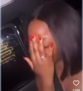 "Is That An Engagement Ring?"- Fans React To New Video Of Bella Okagbue Flaunting A Diamond Ring