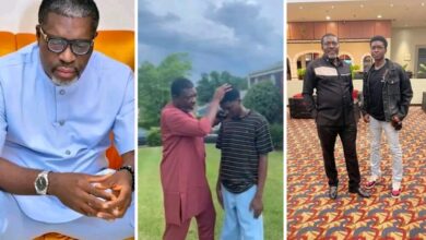 “May You Always Continue To Be A  ‘HE”, America Will Be Proud Of You And Your Achievements Will Cause Them To Celebrate You”- Kanayo O kanayo Rains Heartfelt Prayers On His Son Set To Study In The US ( VIDEO)