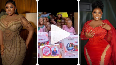 “God Will Continue To Elevate You” – Netizens Pray For Actress Wumi Toriola As She Gives To The Less Privileged (VIDEO)