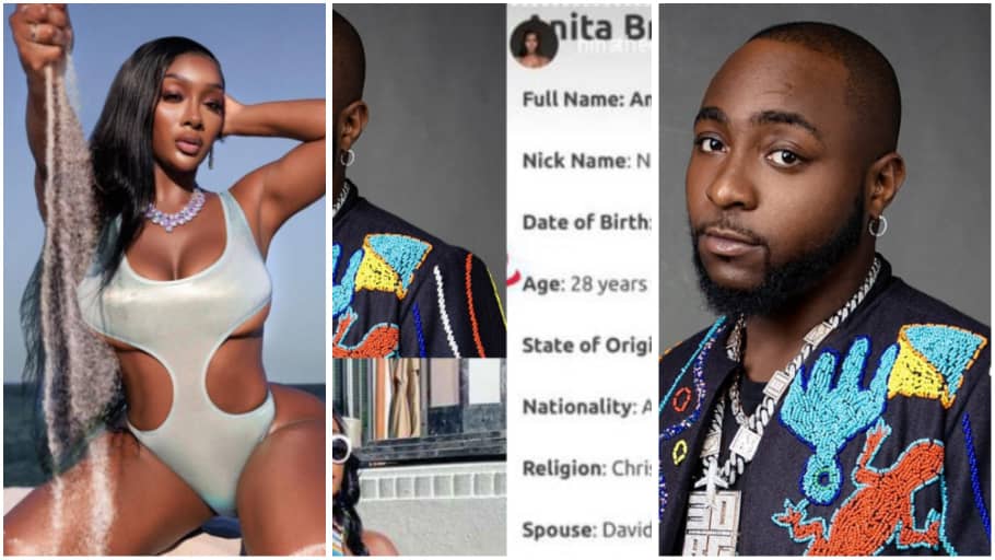 “Instagram and Wikipedia are about to verify me as Davido’s spouse” Anita Brown brags