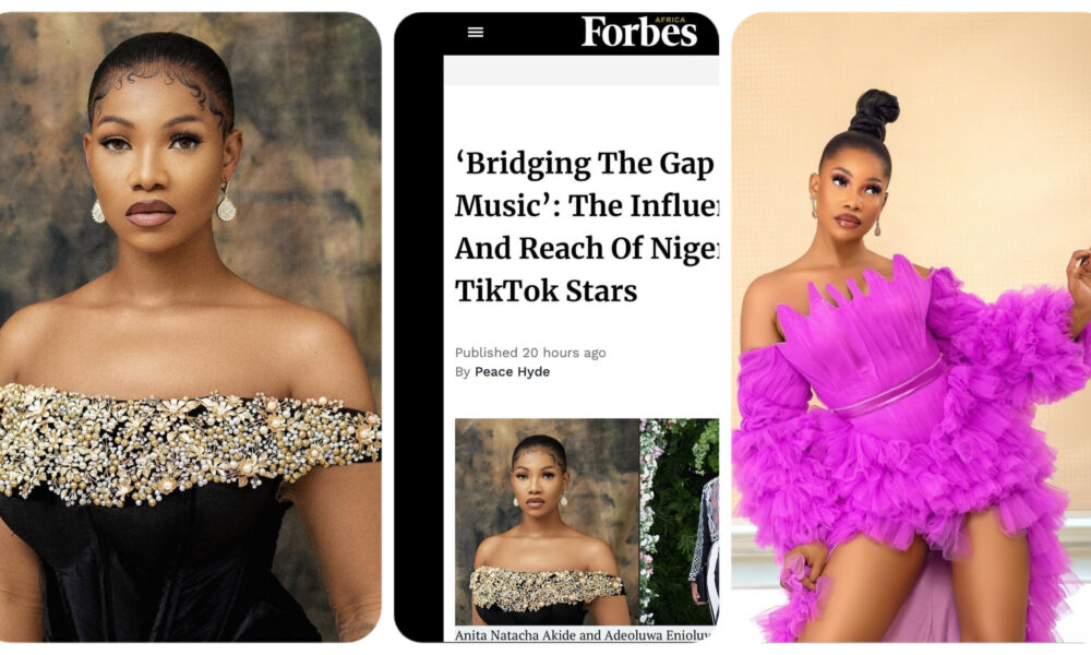 Reality TV Star, Tacha Surfaces On Forbes Africa Magazine As “The Influence And Reach Of Nigeria’s TikTok Stars”