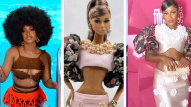 “Wetin Be This?”-Reality Tv Star, Bella Okagbue Faces Social Media Tribunal Over Her Outfit To Barbie Movie Premiere(DETAILS)