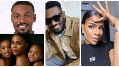 Netizens React As BBN Adekunle Says He’s Grateful For His Beautiful Daughters