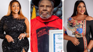 “He Is Not Your Father, Stop Congratulating Him” – Netizens Tackle Judy Austin Over Her Congratulatory Post To Pete Edochie (DETAIL)