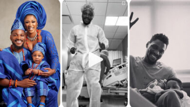 “Feels Like A Totally Different Life Mission And Such A Huge Blessing” –  Actor Tobi Bakre Writes As Him And Wife, Anu Welcome Their Second Child, Announces Child Name (VIDEO/DETAIL)