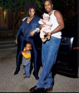   Rihanna and A$AP Rocky introduce their second child Riot Rose to the world in intimate family photo shoot