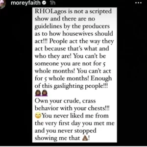 “She’s a m@nipulative, r@zz, fake, w!cked bully in real life, the show is not scripted” — Carolyna Hutchings & Faith Morey T@ckle Iyabo Ojo