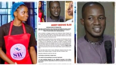 Chef Dammy’s pastor, Prophet Adegoke Jeremiah a.k.a Billion Dollars Prophet sues her for N20,000,000 in damages The suit by the pastor said Nigerian chef, Damilola Adeparusi, popularly known as Chef Dammy “demands a retraction of the libelous statement on social media and payment of a sum of twenty million naira. Chef Dammy had revealed last week that her pastor should be held responsible if anything happens to her. The Ekiti-born chef took to her Instagram page last week to disclose that her life was in danger. She said that she had been living in constant fear and was close to dying a few days ago.