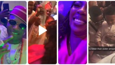 Tiwa Savage & Other Celebrities Dance With Wizkid At Mum’s Burial/ Boluwatife Dances With Kid Brother, Zion (VIDEOS)