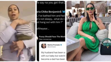 "You Sure Say Na You Get That Baby"- Maria chike accused of stealing husband and also questioned about her baby for allegedly stealing tweets (DETAIL)