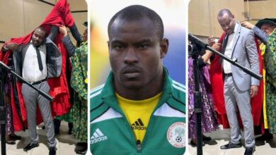“God Has Been My Strength” – Ex-Eagles Goalkeeper, Enyeama, Bags Honorary Doctorate Degree From UNIUYO