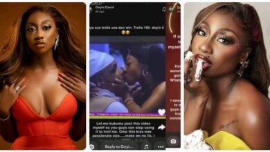 “You Cant Shame Me With Something I Did In My Right Senses” – Doyin Tells Trolls As She Shares Video Of Herself Passionately Ki$$ing Cyph