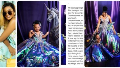 My magic, My sunshine, You’ve shown me a different kind of love that I can never comprehend”- Comedian, Kiekie pens heartwarming note in celebration of daughter’s first birthday (PHOTOS)