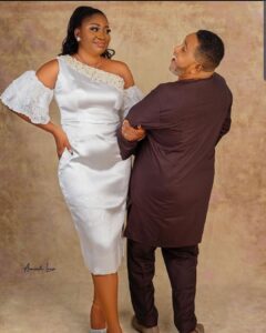 Patrick Doyle and wife Funmi