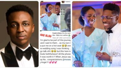 “Don’t pressure me……As my own never set y’all wanna put me on a hot seat” Frank Edwards reacts as Moses Bliss gets engaged (VIDEO)