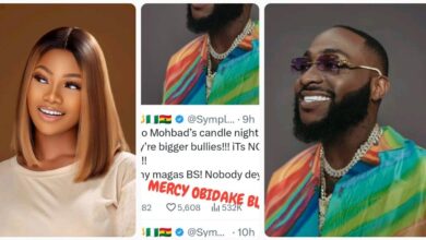 Tacha reacts after Davido liked a post calling her sme l l y & D!rty, Reveals How Much Of A BuIly He Is (DETAIL)