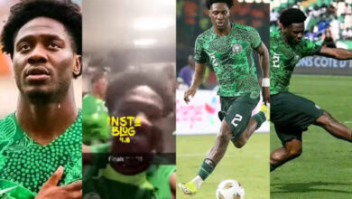 AFCON 2023: “My Colleagues Saved Me Today” – Nigerian Footballer Ola Aina Says As He Shows Off Super Eagles Celebrating In The Dressing Room