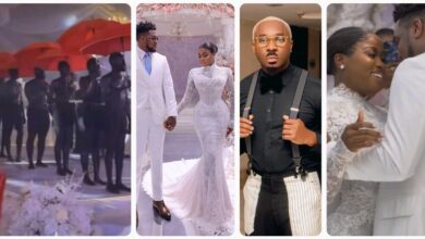 “How Can You Be Preaching Christ & Allowing This Evil In Your Wedding”- Netizens React To Pretty Mike’s Entrance Into Veekee James Wedding (VIDEO)