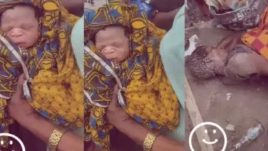 Mentally Challenged Woman Delivers New Born Baby in Ughelli Market (VIDEO)