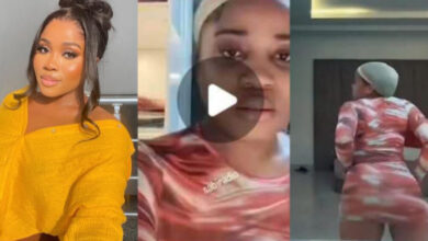 “Daughter Of Zion Dey Shake Y@nsh”- Netizens React To Tw£rking Videos Of Veekee James (VIDEO)