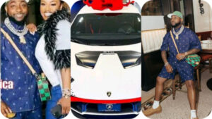 Davido gits Chioma Lamborghini on valentine's day