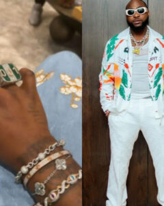 Davido splashes $20,000 on diamond ring