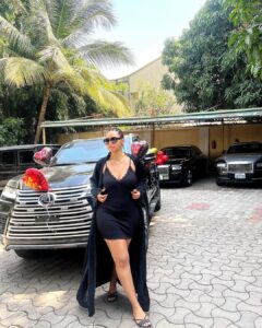   “Valentine is beautiful over here”- Actress/billionaire wife, Regina Daniels, writes as she shows off a Lexus bulletproof SUV gift (VIDEO/PHOTOS)