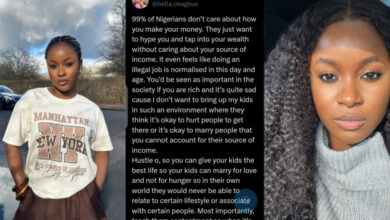 “99% Of Nigerians Don’t Care About How You Make Your Money They Just Want To Tap Into Your Wealth. You’ll Be Seen As Important If Your Rich” — Bella Okagbue Says, Gives Advises To Nigerians