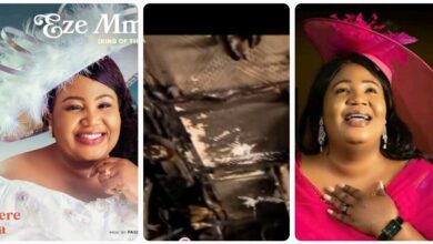 Fire burns down Gospel singer, Chinyere Udoma’s music studio, destroys properties worth millions of naira (VIDEO/DETAIL)