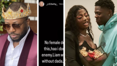 “Go and sit down with that your shot-put head” Mohbad’s wife’s sister, Karimot, goes off on Tunde Ednut for inteferring in their family matter by posting Wunmi’s update