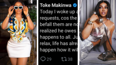 Why I Tore Up All My Prayer Requests – Media Personality, Toke Makinwa Reveals